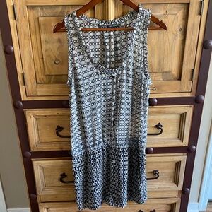 Zara Black and White Patterned Jumpsuit